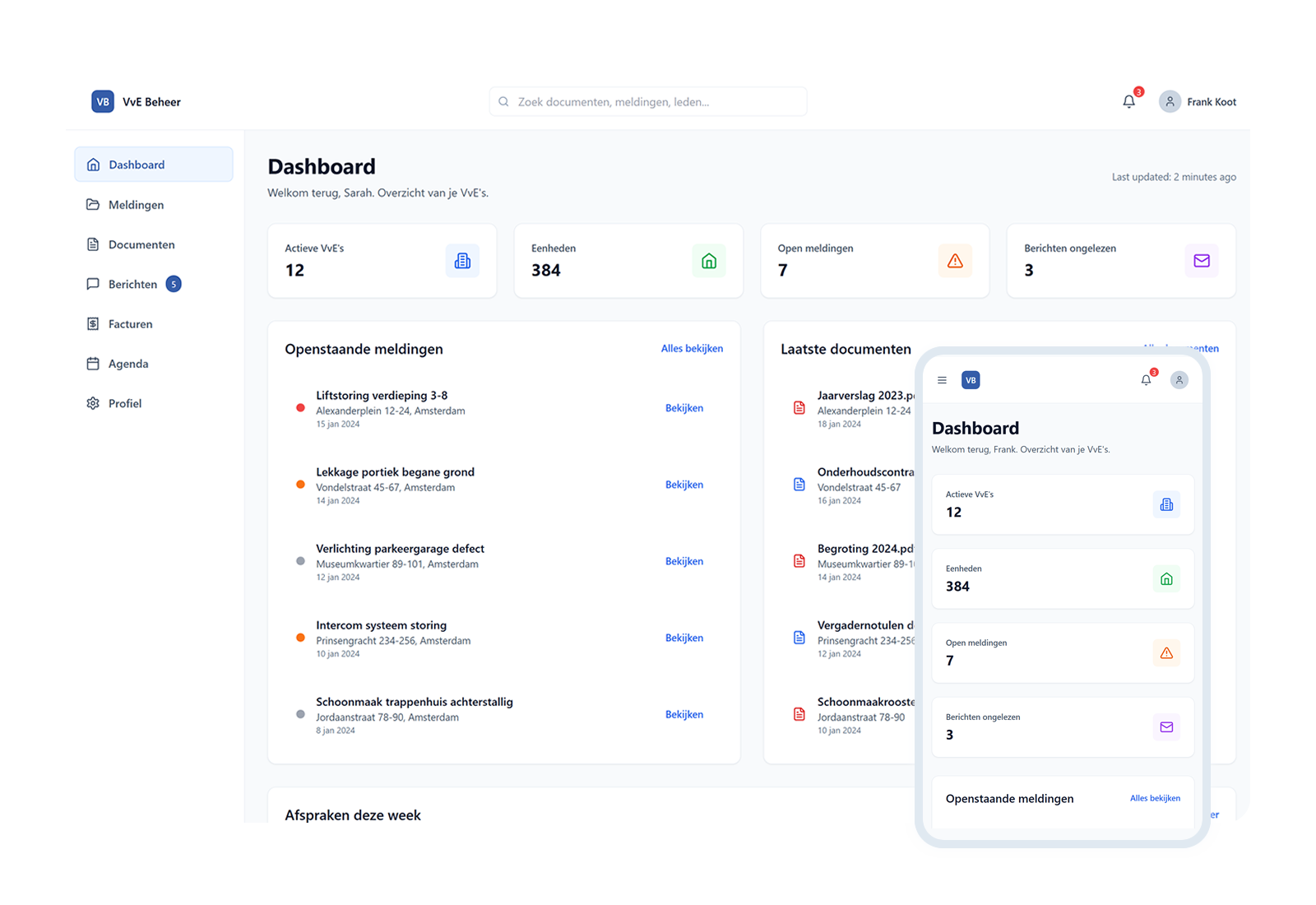 VvE Beheer webapplicatie